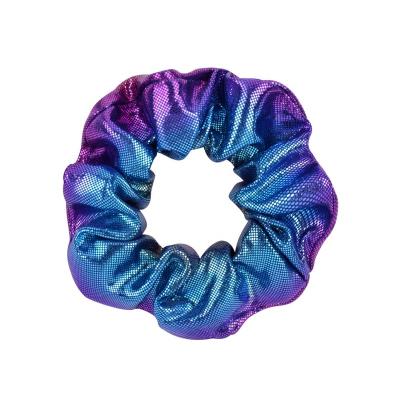 China Hair Decoration Hot Selling 16 Colors Laser Cloth Hair Rings for sale