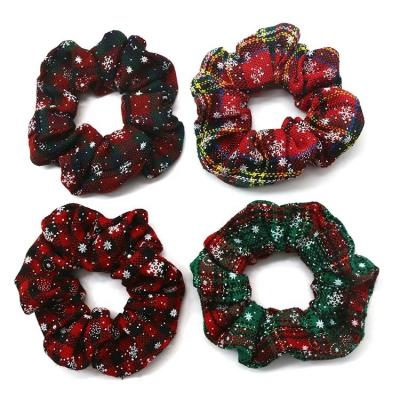 China Fashion 2022 new hair decoration wholesale Europe and the United States style Christmas velvet hair ring for sale