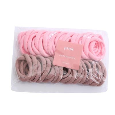 China Wholesale Decoration Style New 50 Pieces Hair Band Ring Seamless Colorful Set for sale