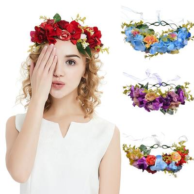 China Hot Selling Decoration Fabric Flower Headband For Christmas for sale