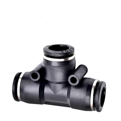 China Tee PE Series Throttle Speed ​​Controller Valve Male Thread Air Regulator Cylinder Throttle Fit Air Valve for sale