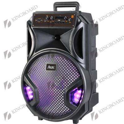 China No Wireless Portable Outdoor Party DJ Node BT Trolley Multifunctional Speaker With TWS&FM&USB 12 inch S-11205 factory price for sale