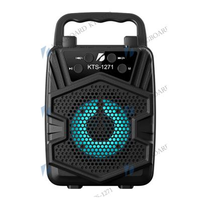 China No Noise KTX-1271 KTX-1271 Plastic 5w BT Speaker 3 Inch Led Flashlight Mini USB Radio for sale