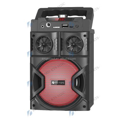 China No KTS-1121C Wireless Portable Outdoor Speaker With 4 Inch Factory Price Wholesale OEM FM Radio for sale