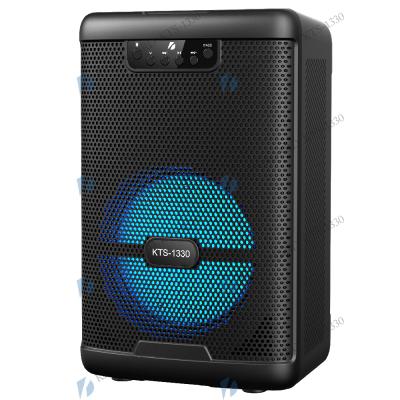 China No Knots DJ Party Wireless Portable BT Outdoor Speakers With TWS&FM&USB 6.5 Inch KTS-1330 Factory Price for sale