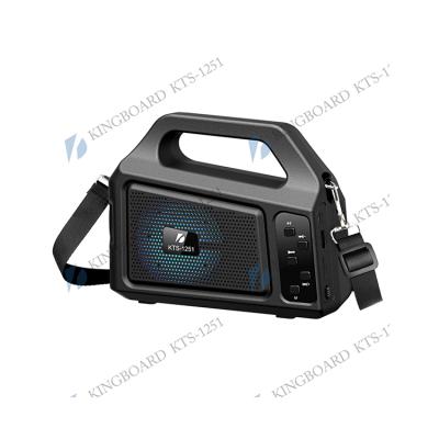 China No Knots Wireless Portable Outdoor Speaker With FM Radio And Torch 3 Inch Lightweight Factory Price Wholesale OEM KTS-1251 for sale