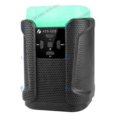 China No Part KTS-1315 Mini 3 Inch Led Flashlight Rechargeable Speakers Plastic USB Radio for sale