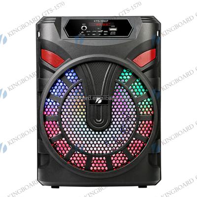 China No Knots Wireless Portable Outdoor Party Multifunctional BT DJ Trolley Speaker With TWS&FM&USB 8 Inch KTS-1090F Factory Price for sale