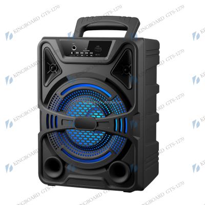 China No Knots Wireless Portable Outdoor Party Multifunctional BT DJ Trolley Speaker With TWS&FM&USB 8 Inch GTS-1270 Factory Price for sale