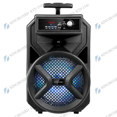 China No Knots Wireless Portable Outdoor Party Multifunctional BT DJ Cart Speaker With TWS&FM&USB 8 Inch KTX-1340 Factory Price for sale