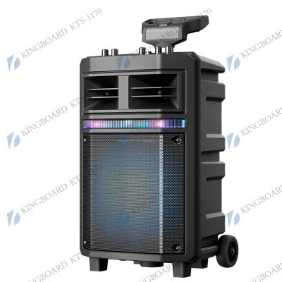 China No Knots Wireless Portable Outdoor Party Multifunctional BT DJ Trolley Speaker With TWS&FM&USB 8 Inch KTS-1170 Factory Price for sale