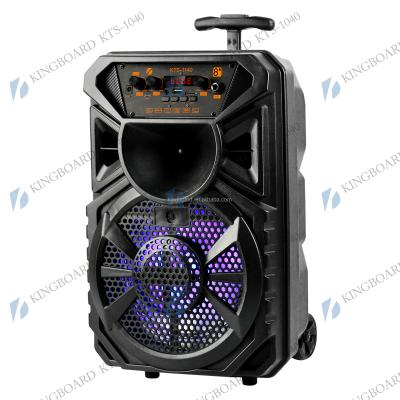 China No Knots Wireless Portable Outdoor Party Multifunctional BT DJ Trolley Speaker With TWS&FM&USB 8 Inch KTS-1140 Factory Price for sale