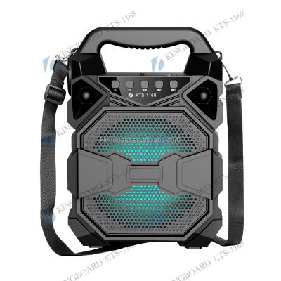 China No Knots DJ Party Wireless Portable BT Outdoor Speakers With TWS&FM&USB&torch Light 6.5 Inch KTS-1168 Factory Price for sale