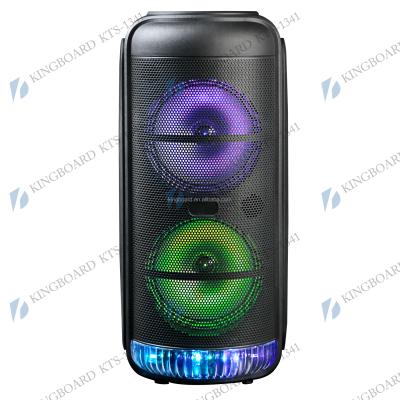 China No Knots DJ Party Wireless Portable BT Outdoor Speakers With TWS&FM&USB Dual 8 Inch Factory Price KTS-1341 for sale