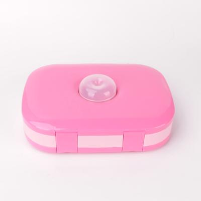 China BPA Sustainable Bentfun Free On Set 5 Compartment Bento Kids Lunch Box Pink With Cutlery Salad Box For Ages 3 To 7 for sale