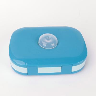 China Viable retangluar plastic box factory factory hot seller microwave safe blue custom made lunch box back to school for sale