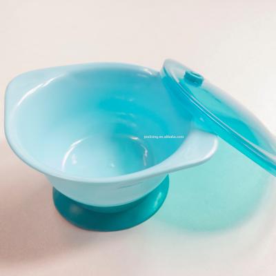 China Children's PP Sucker Baby Bowl Suction Kids (With Two Handle) Roll With Handle Kids Suction Cup With Handle for sale