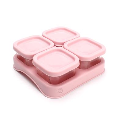 China Baby Food 60ml Microwavable Glass Container for sale