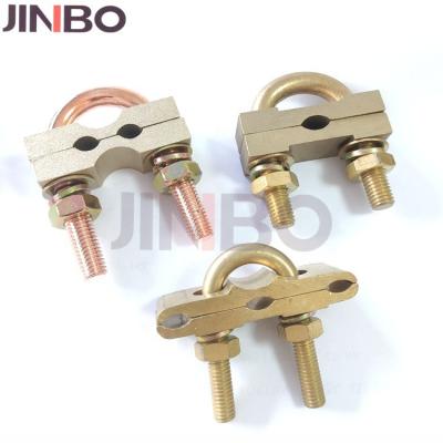 中国 Chinese Jinbo Electrical Grounding Clamp Connector U Bolt Rod Clamp with Cheap Price 販売のため