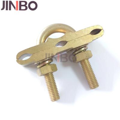 Cina Lightning Protection Earthing Materials U Bolt Ground Rod Clamp U Type Earth Rod Connector in vendita