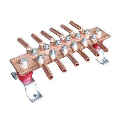 Cina Earth Protection Material Electrical Grounding Bar Copper Busbars with lug in vendita