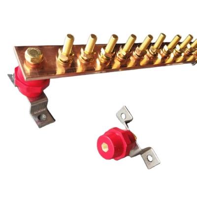 中国 China Factory Wholesale Electrical Earth Grounding Bus Bar System Solid Copper Flat Busbar 販売のため