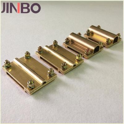 Cina Chinese Factory Supply Brass Square Cross Joint Clamp Cable Joint Clamp T Clamp in vendita