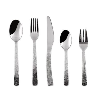 China High Quality Viable Cutlery Kitchen Restaurant Knife Spoon Fork Stainless Steel Silverware Flatware Set for sale