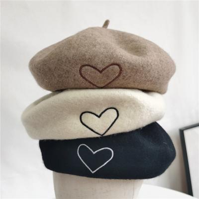 China Autumn Ladies Fashion Warm Wool Winter Beret Hat for sale