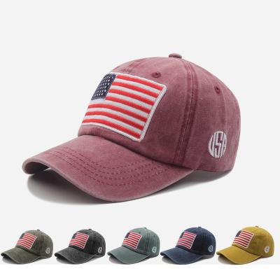 China COMMON Wholesale Cotton USA Baseball Cap Sports Unstructured Hats for sale