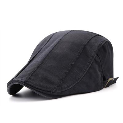 China Character Mens Vintage Distressed Cotton Scally Flat Hat Ivy Hat Plain Fringed for sale