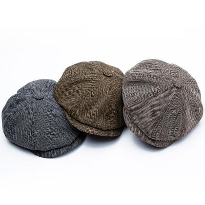 China Wholesale Herringbone Baker Boy Cabbie Ivy Hats Character Newsboy Hats for sale