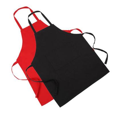 China Wholesale Custom T/C Cotton Twill Promotional Kitchen Bib Cleaning Aprons With Pockets Durable for sale