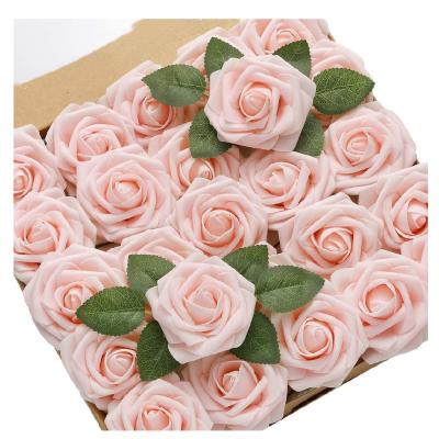 China 8.7inch Durable Cheap Durable Foam Spray Price Wedding Box Artificial Flowers For Wall Decoration for sale