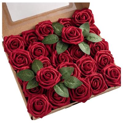 China Wholesale Durable Cheap Gifts Box 8.7inch Backdrop Wedding Wall Decoration Artificial Flower for sale