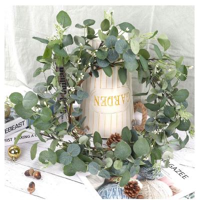 China wholesale durable easy to install artificial green leaves flower garland for wedding for sale