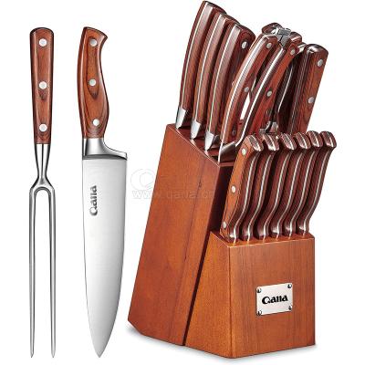 China Free Sample QANA Viable Factory Wholesale OEM Manufacturing Kitchen Supplies Stainless Steel Chef Knife Set Damascus Steel Knife Knife for sale