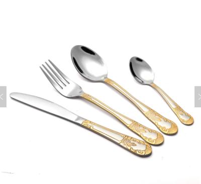 China QANA Factory Cutlery Set OEM Party Viable Silver Plated Wedding and Fork Steak Dinnerware Eco-friendly Butter Knives for sale