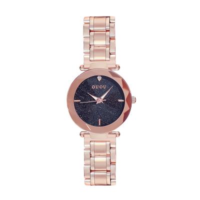 China Brand Luxury Quartz GUOU Matte Surface Dial Watches Woman Steel Strap Waterproof Quartz Female Watch for sale