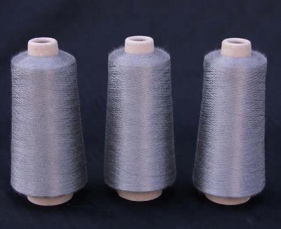 China 100%pure stainless steel antistatic staple fiber spun yarn for sale