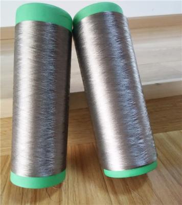 China High durable silver conductive sewthing wire knitting yarn silver metallic yarn for sale