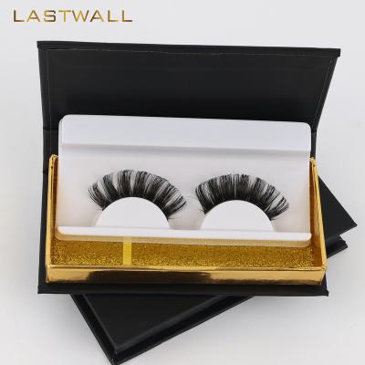 China Full False Eyelashes Synthetic Fiber Lashes Strip 3D Lashes Vendors Wholesale Personal Soft And Natural Label Fluffy Lashes for sale