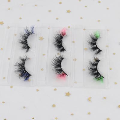 China Factory Wholesale 25mm Long Mink Eyelash Fluffy Mink Eyelash Color Lasheswholesale Seller Natural Eyelash Lashes Packaging Boxes for sale