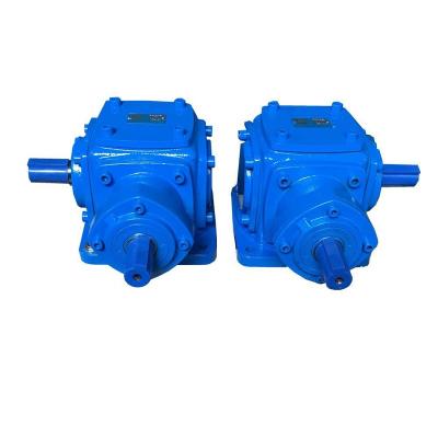 China Factory T Series 4 Way Bevel Miter Speed ​​Reducer 90 Degree Small Transmission Gearbox for sale