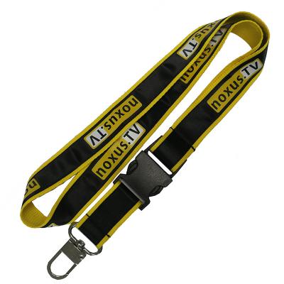 China Custom Automotive Neck Lanyard Custom Logo Silk Screen Printed Lanyard Sewing Satin Lanyard for sale