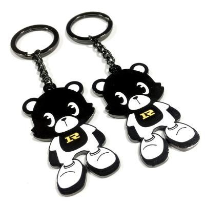 China Promotion Gift Key Chain Wholesale No Minimum Custom Logo Metal Plant Enamel Keychain Custom Hard Keychain for sale