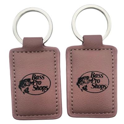 China Promotion Gift Key Chain Personalized Mute Touch Leather Custom Holder Luxury Leather Car Key Chain for sale