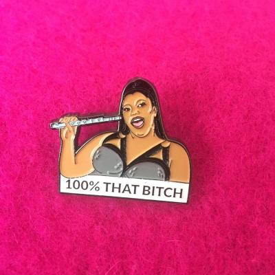 China Wholesale Lizzo Pin Custom Metal Lizzo Enamel Pin Perfect Wear From China On Your Jacket for sale