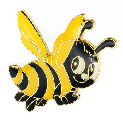 China China high quality factory direct custom bee small enamel pins metal animal lapel pins custom enamel pins for sale