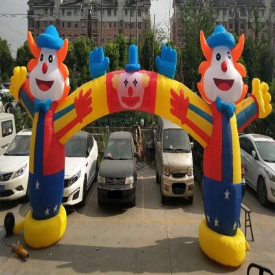 China Cheap Promotion Oxford Cloth Or PVC Outdoor Activities Clowning Inflatable Arch On Holiday Sale for sale